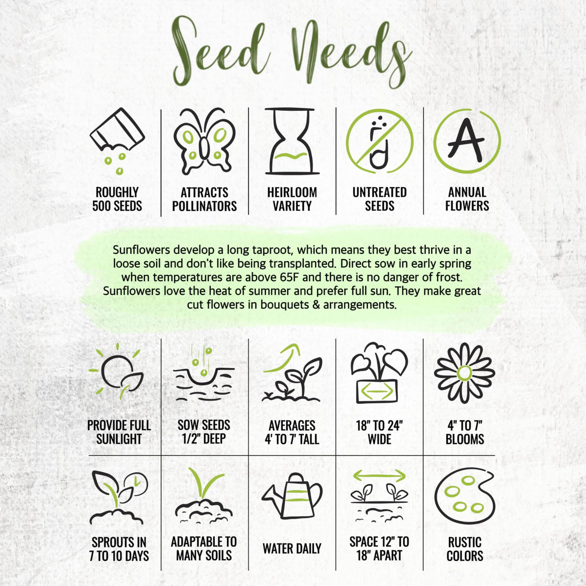 Seed Needs XL seed packet keeps seeds organized and fresh.