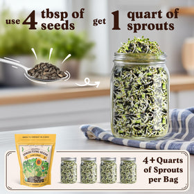 Seedboy Organic Sunflower Seeds USA-grown label ensures clean sprouts.