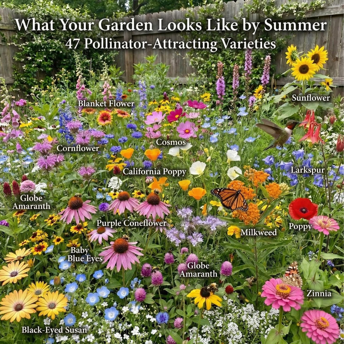 Seedboy Wildflowers scatter and press to start quick, colorful blooms in your yard.