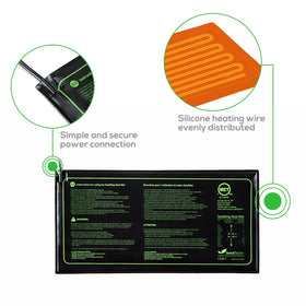Seedfactor Seedling Heat Mat large 48x20 area provides wider heat coverage