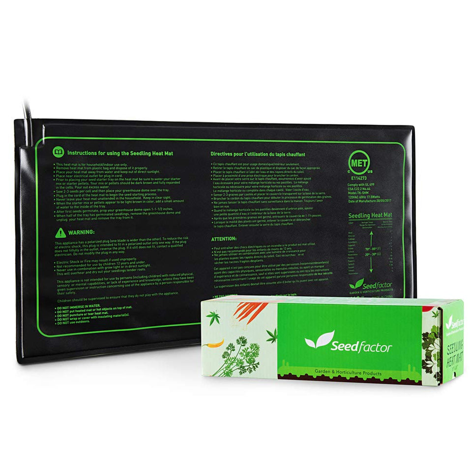 Seedfactor Seedling Heat Mat top view warming soil for germination and even heat distribution