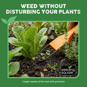No-battery feature of Seeding Square Sneaky Weeder for simple operation