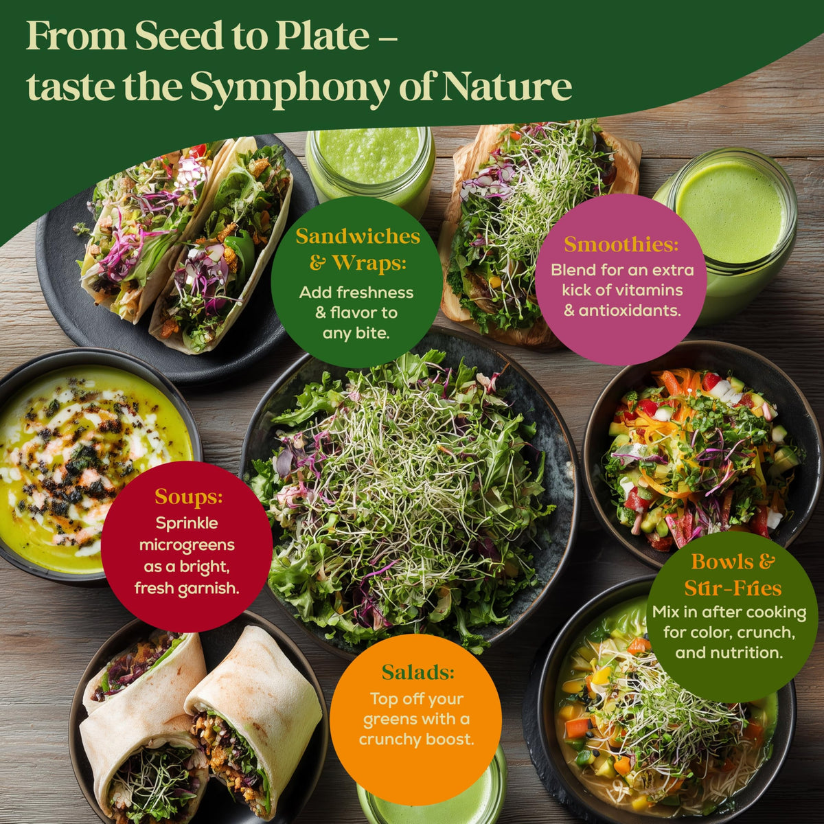 Seedphony seeds in USA-packaged resealable bag emphasizing freshness.