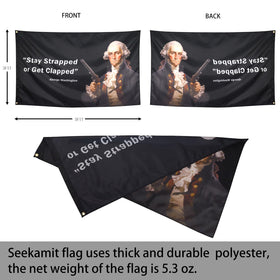 Seekamit dorm-room flag displayed on desk wall for lively room styling