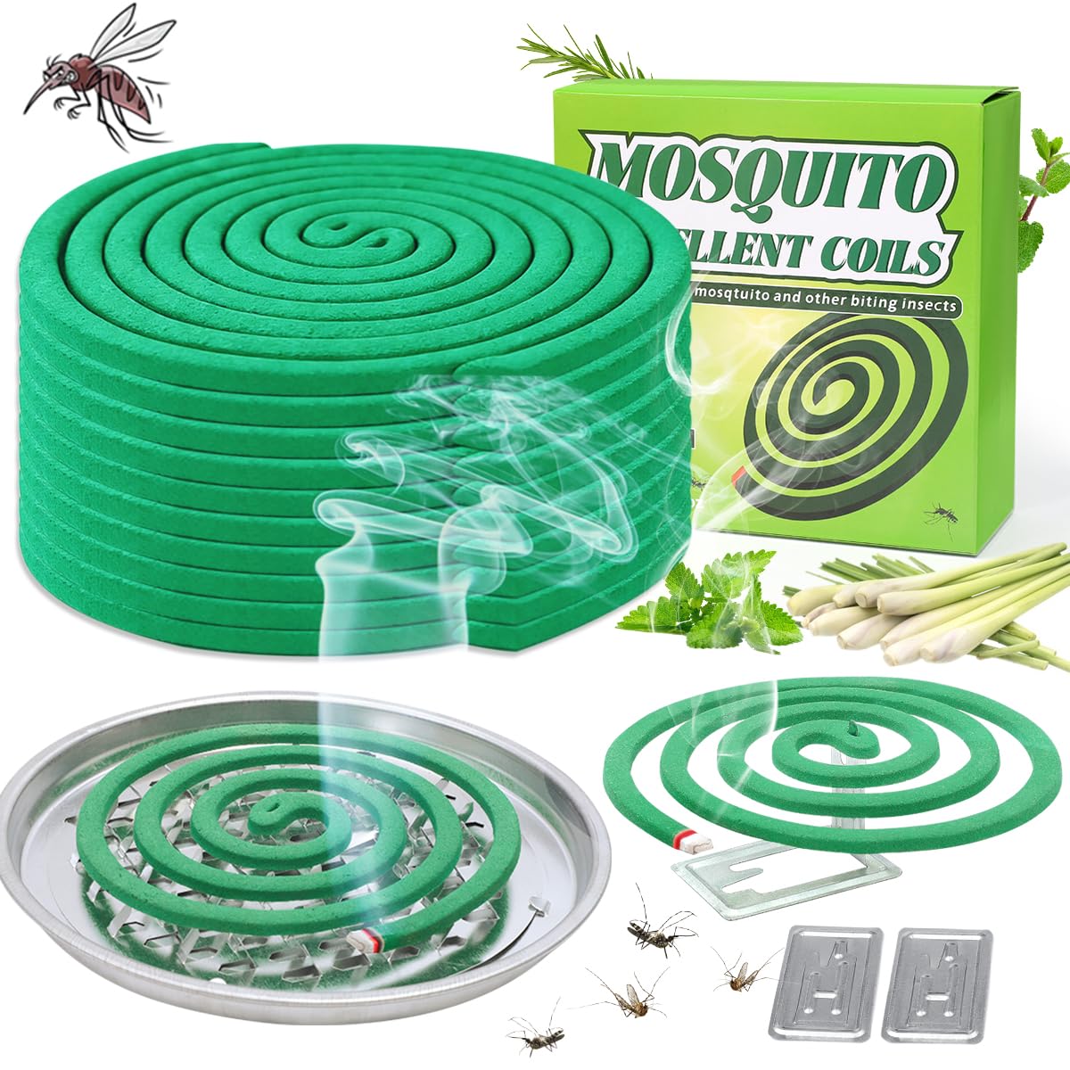 SEEKDIT mosquito coils outdoor setup deters pests during evening patio gatherings.