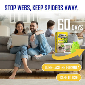 Seekdit peppermint and lemongrass scent deters spiders naturally.