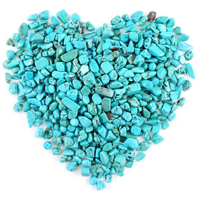 SEEKUP tumbled quartz pieces irregular turquoise ideal for jewelry design.