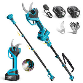 SEESII 2-in-1 pole pruning shears in standalone mode for precise pruning.