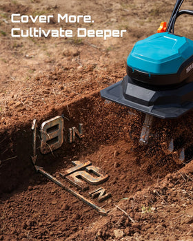 Seesii 320W motor powering through soil with ease