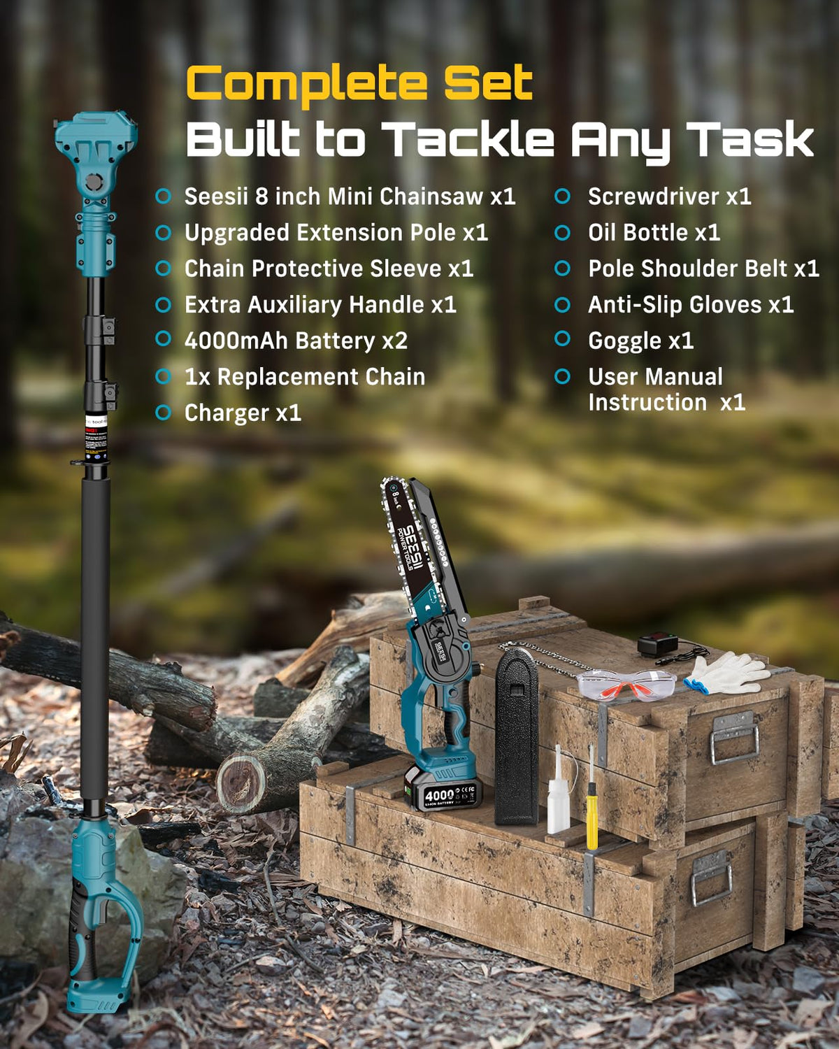 SEESII all-inclusive kit ready for immediate pruning projects
