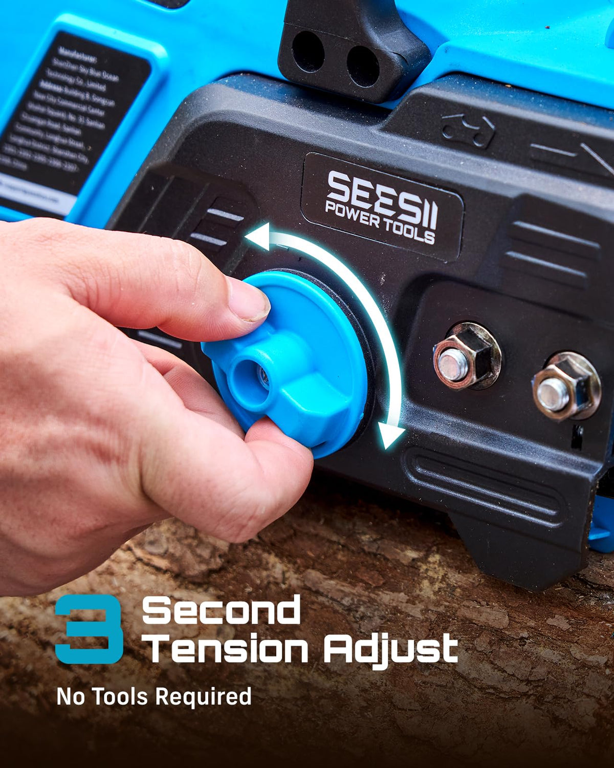 SEESII automatic oiling maintains smooth cutting performance