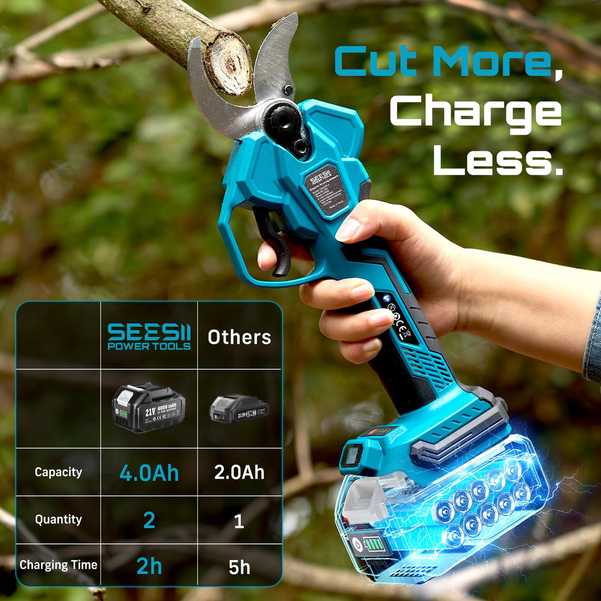 SEESII brushless motor delivers cooler, durable pruning power