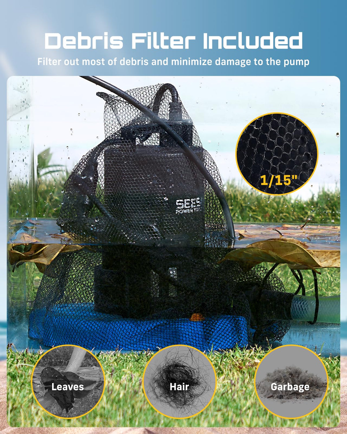 Seesii preinstalled check valve in the adapter for easier setup