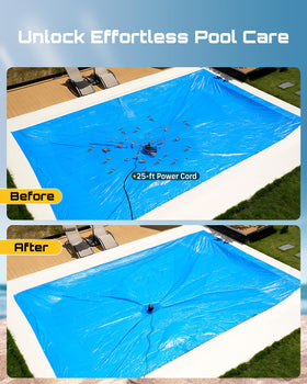 Seesii 2-in-1 detachable base converts for pool covers or general drainage