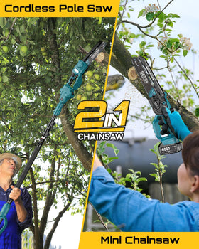 SEESII extension pole 6 to 10 ft reach enables pruning without climbing