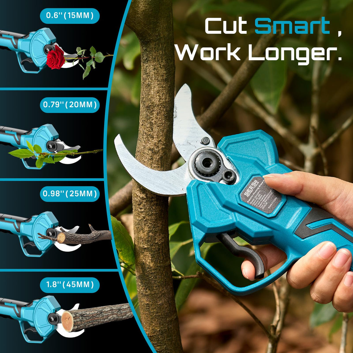SEESII lightweight pruner reduces hand fatigue