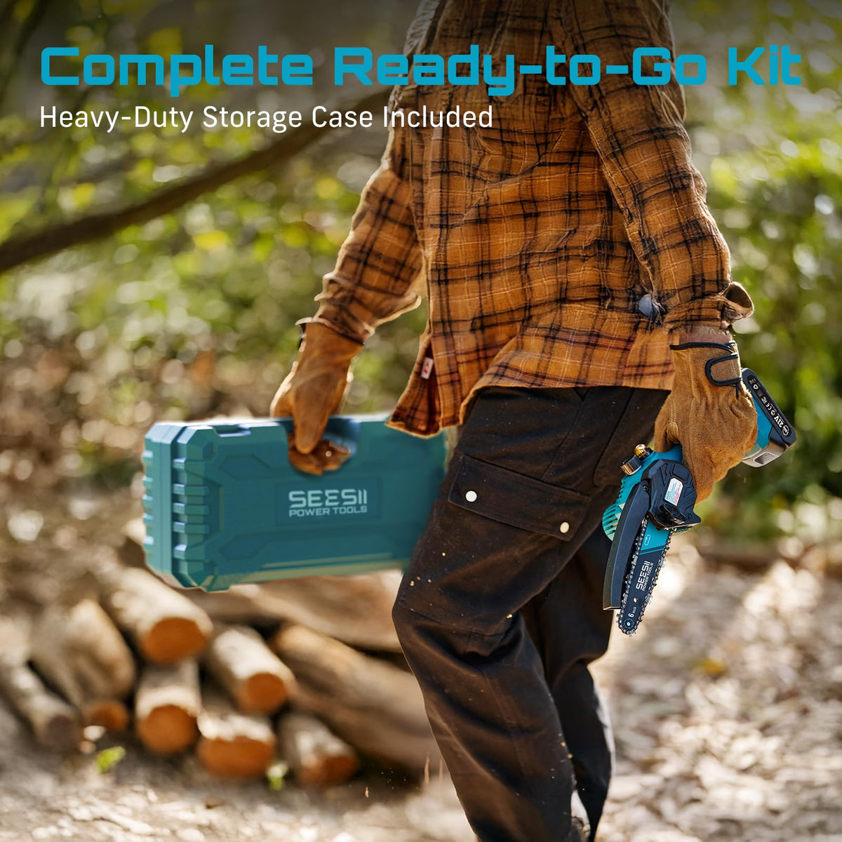 SEESII packaging with durable case and organized accessories