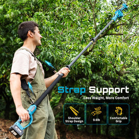SEESII pruning shears fast charger powers batteries quickly between tasks.