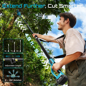 SEESII pruning shears rotating head for precise angle adjustments during pruning.