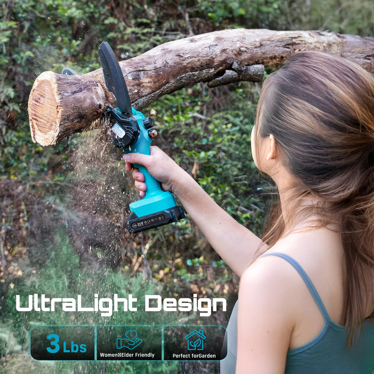 SEESII quiet operation minimizes disturbance during yard work