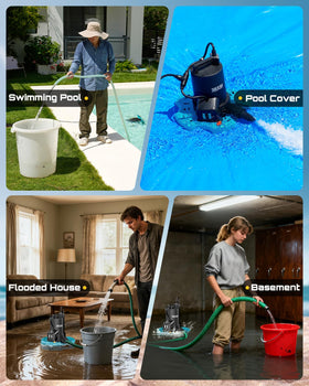 Seesii versatile solution for pools, spas, ponds, and emergency water removal