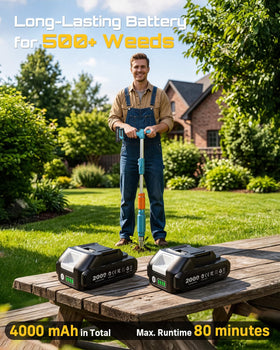 Seesii easy-release ejects weeds without touching them