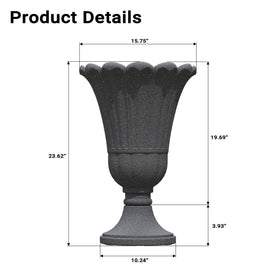 Seethmi planter with drainage holes helps prevent overwatering for healthy roots.