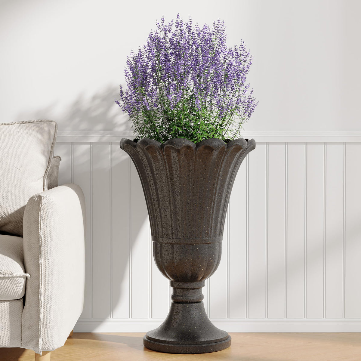 Seethmi UV-resistant HDPE planter remains vibrant through seasons.