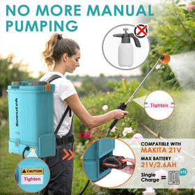 Seeutek mixing function ensures even solution without manual stirring.