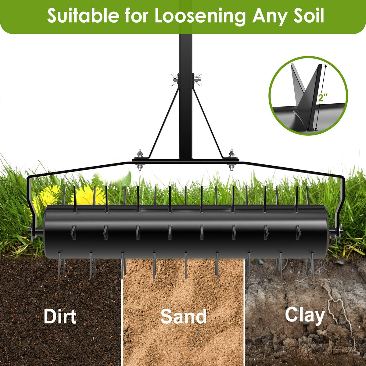 Seeutek easy-assembly kit enables quick setup and fast lawn care.