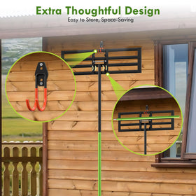 Seeutek lawn leveling rake 180-degree adjustment for versatile use