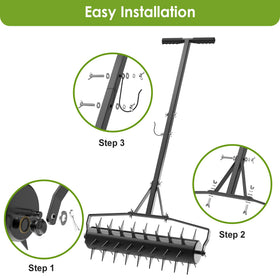 Seeutek aerator side-hole weight feature for deeper spike penetration.