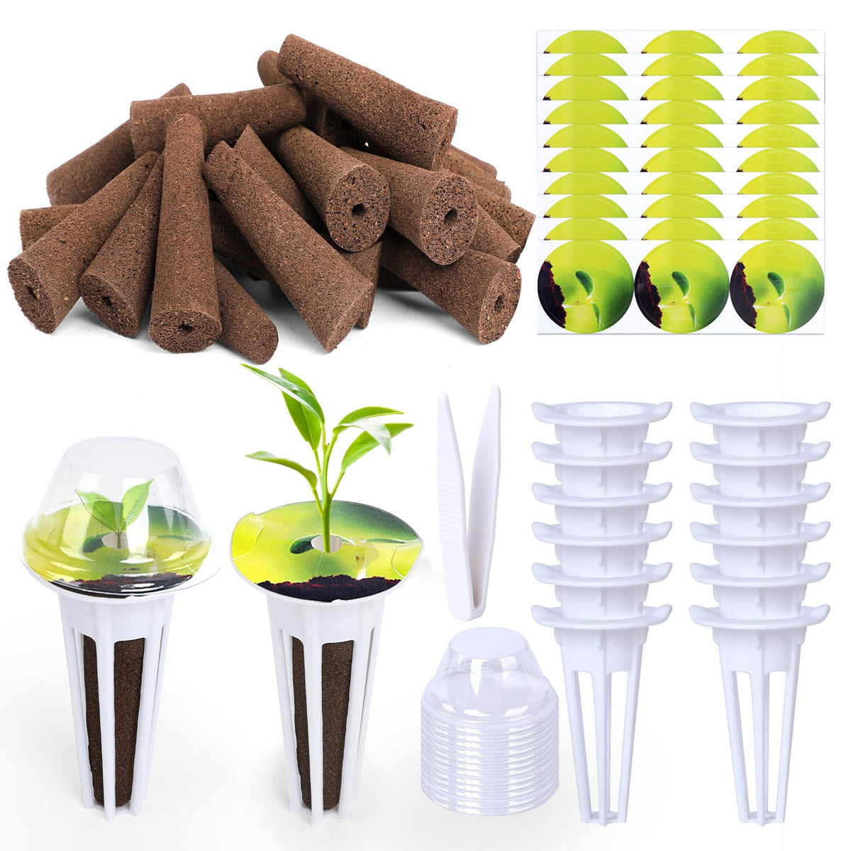 Seewaazee 79-pc hydroponic kit for indoor seed starting