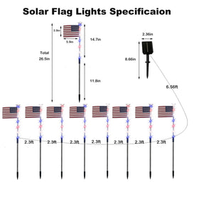 Seilvda solar powered flag lights brighten outdoor spaces without wiring