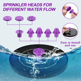 SEIRMEP anti-drift fixers keep the fountain stable and contained.