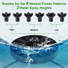 SEIRMEP birdbath diameter 21 inches or larger for steady fountain operation