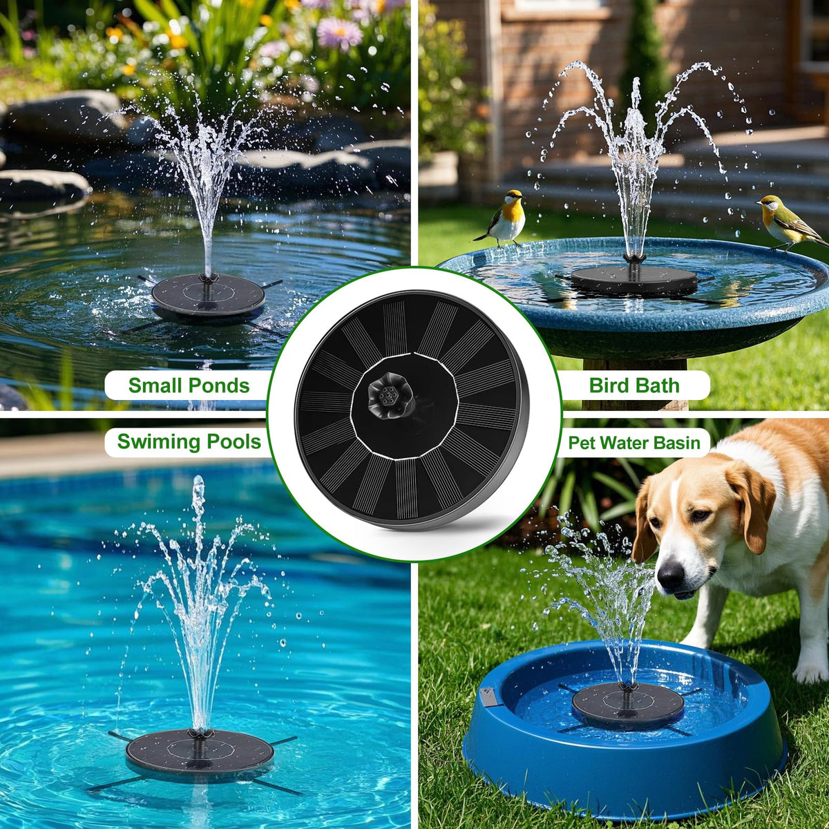 SEIRMEP outdoor fountain setup for patios gardens pools