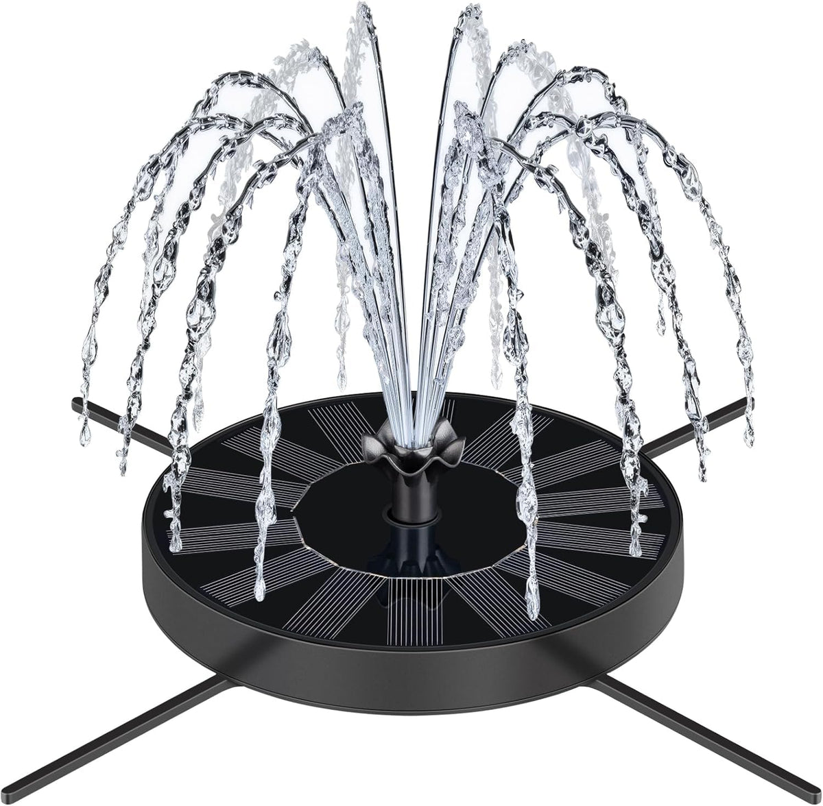 SEIRMEP solar fountain pump with glass panel for efficient energy use