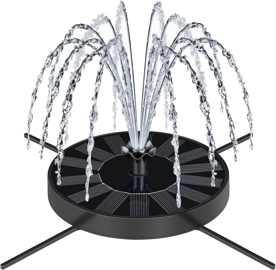 SEIRMEP solar fountain pump with glass panel for efficient energy use