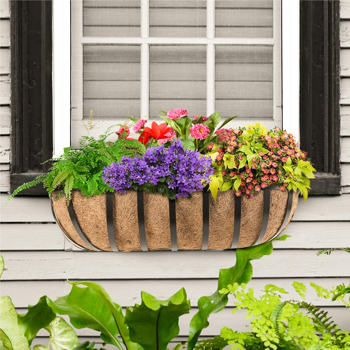 Sekcen railing planter 4-pack for versatile outdoor décor