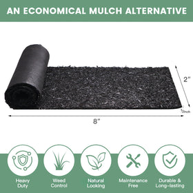 Sekcen rubber mulch roll at poolside edge providing durable surface.