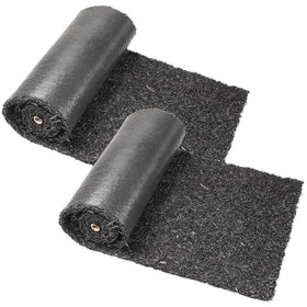 Sekcen upgraded 2-pack rubber mulch roll laid along a tidy pathway with weed control.