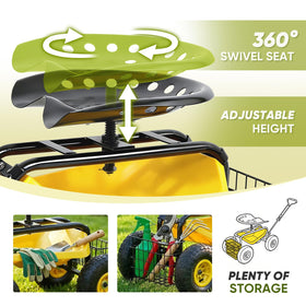 Sekey Garden Cart storage basket keeps gloves and tools within reach