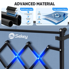 Sekey wagon cart detachable wheels simplify cleaning and maintenance.