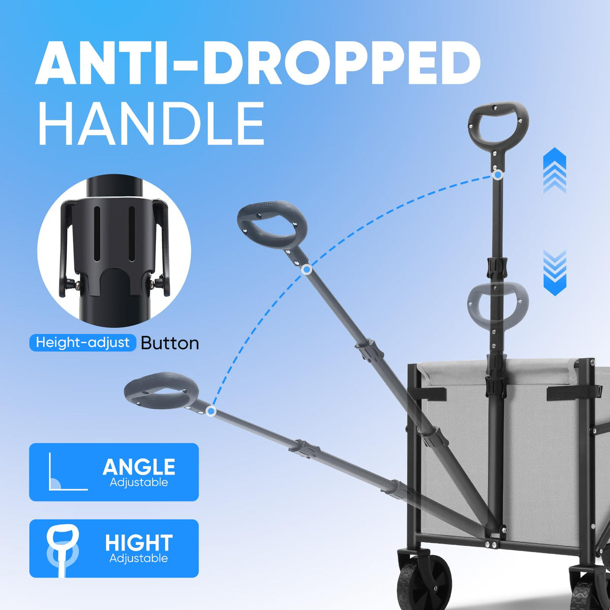 Sekey wagon detachable wheels simplify cleaning and maintenance.