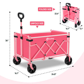 Sekey wagon cart versatile for groceries, garden, and beach days.