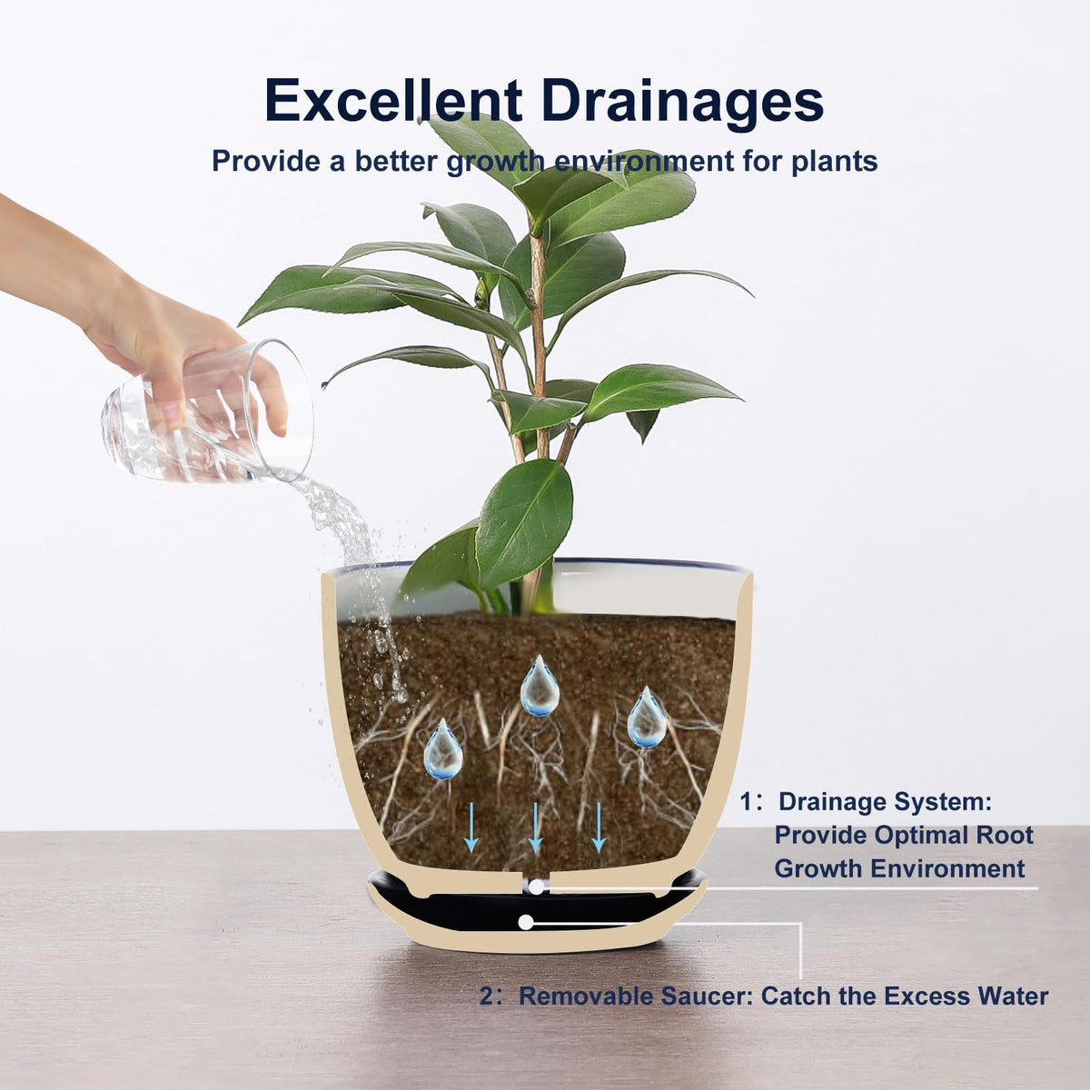 Selamica plant pot on windowsill enhancing home decor with color.