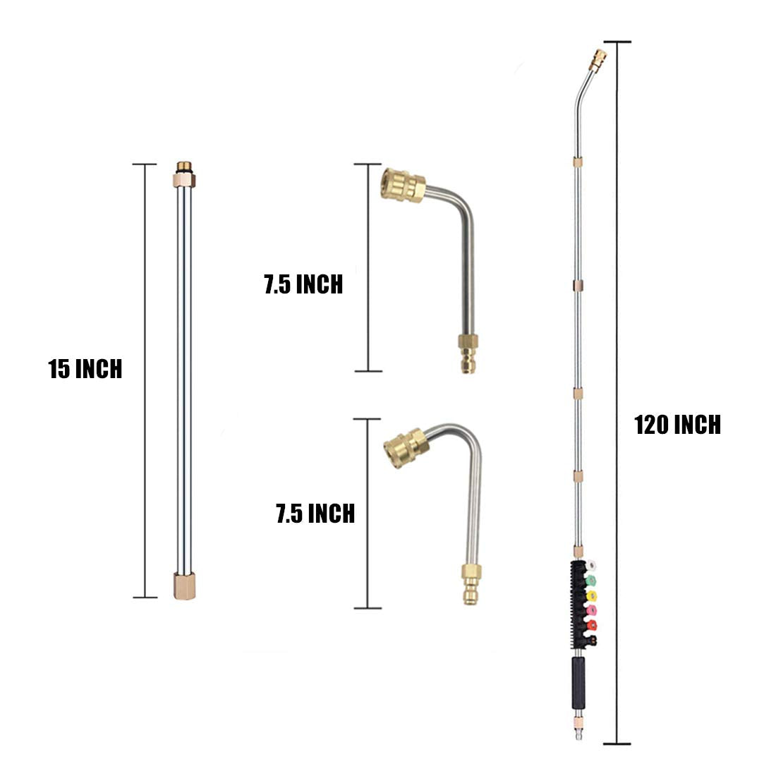 Selkie 90-degree curved rod for gutters and siding