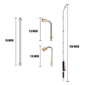 Selkie 90-degree curved rod for gutters and siding