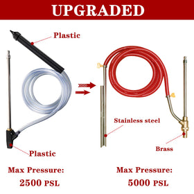 Selkie 10 ft hose for flexible, dust-free blasting near corners